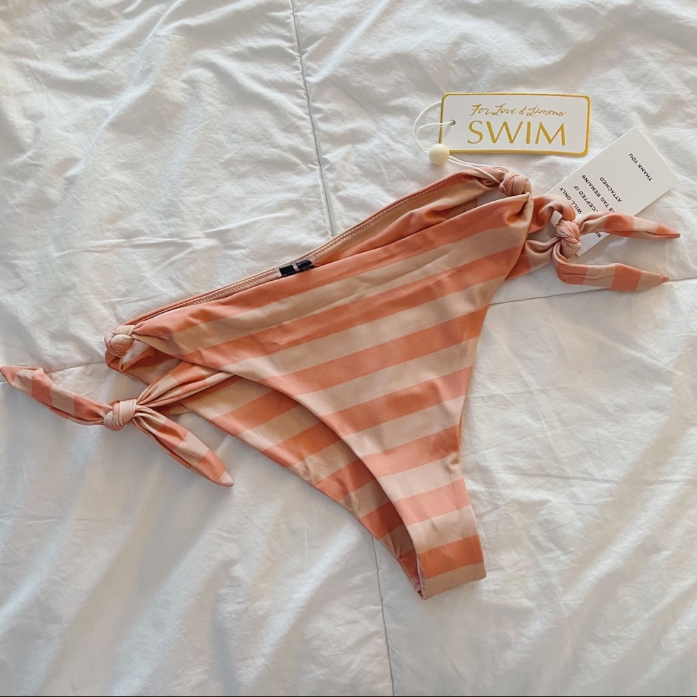 For Love and Lemons Tahiti Tie Bikini Bottom